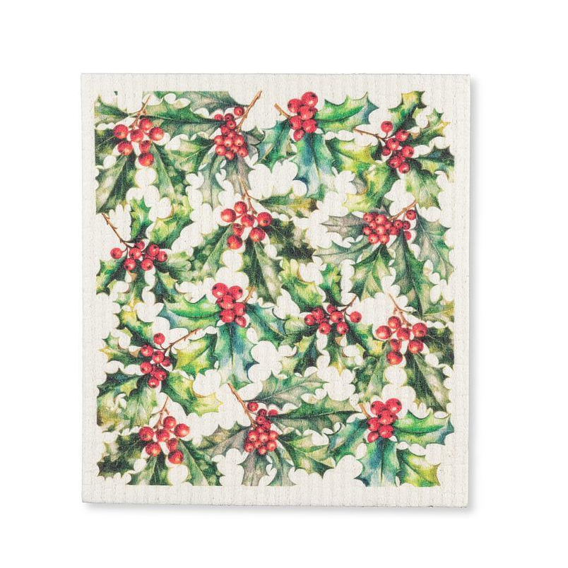 Abbott Holly & Berries Swedish Dish Cloth