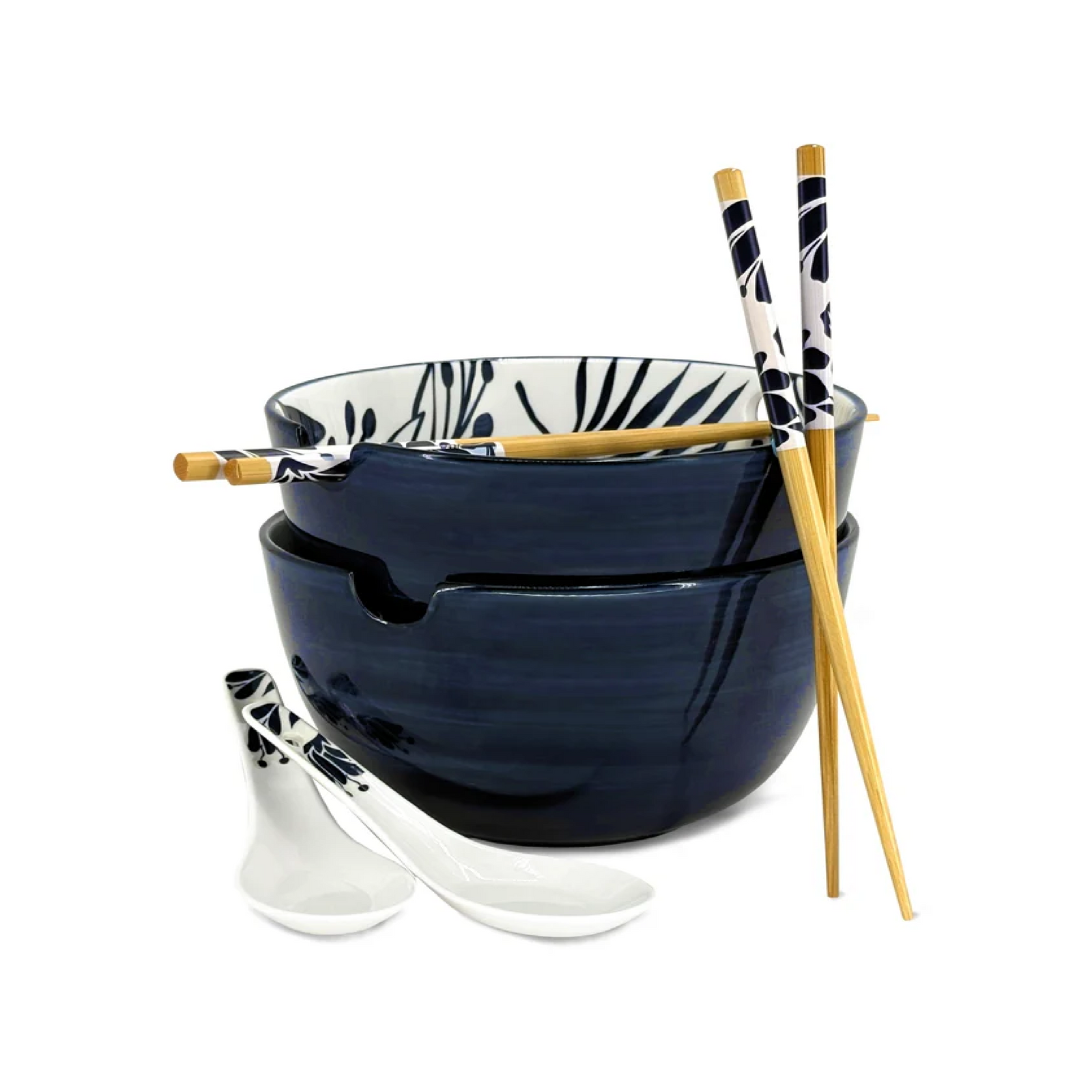 BIA Indigo Ramen Bowl Set (Set of 2)