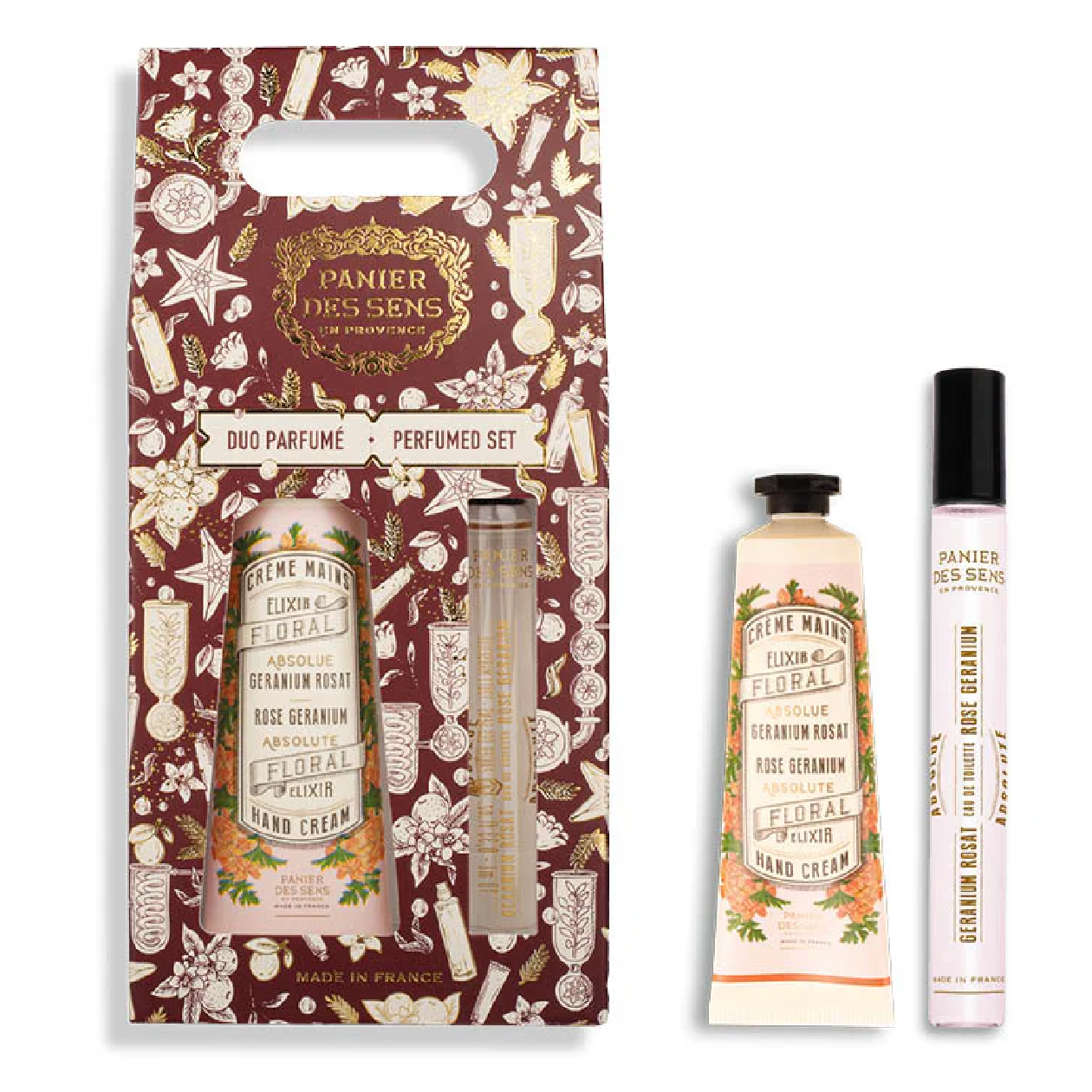 Panier Des Sens Hand Cream & Perfume Duo - Rose Geranium