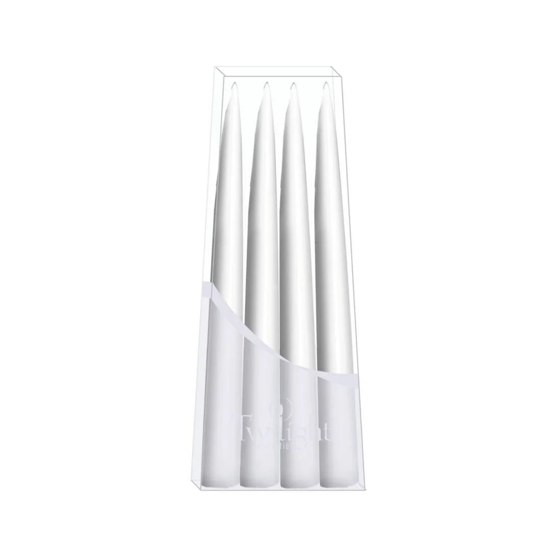 Twilight Candle 4-Pack 14" - White