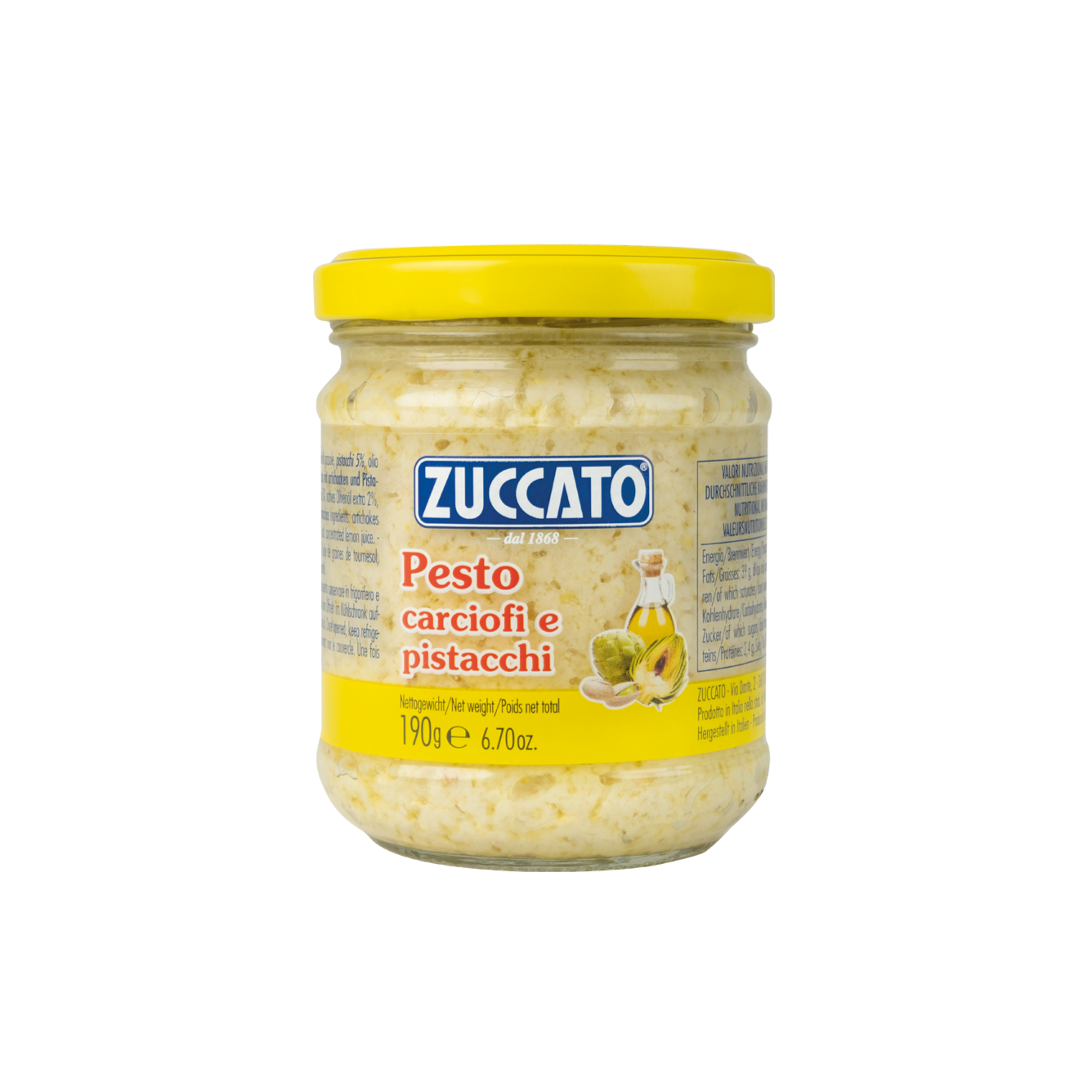 Zucatto Artichoke & Pistachio 190g