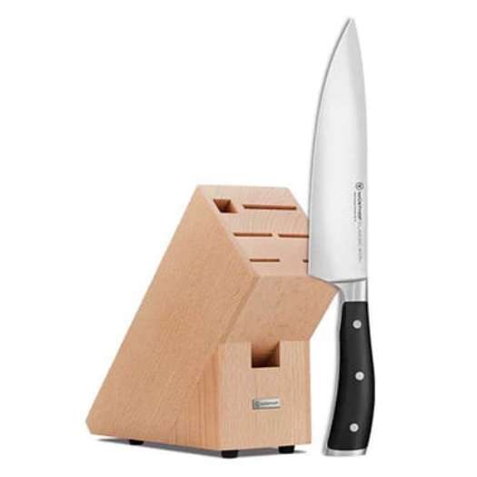 Wüsthof 8"Chef Knife w/Free Block - Natural