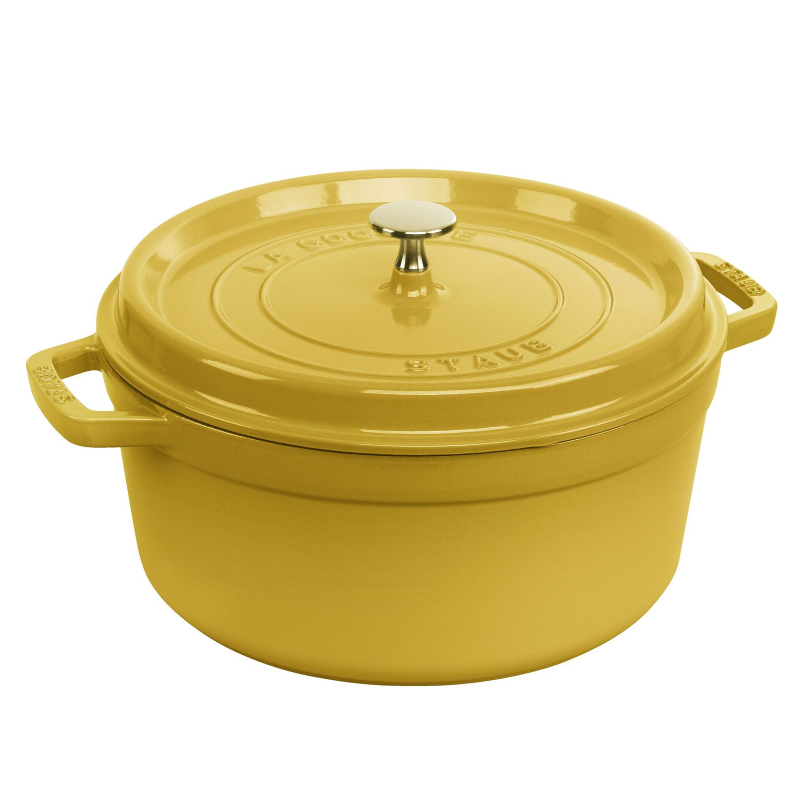 Staub Round Cocotte 5.5Qt - Citron