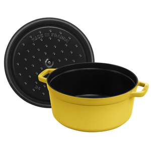 Staub Round Cocotte 5.5Qt - Citron