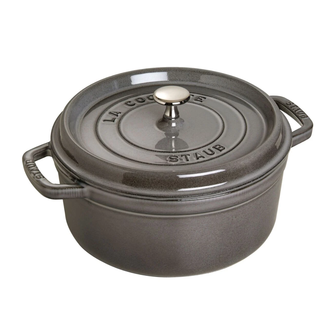 Staub Round Cocotte 4Qt - Graphite