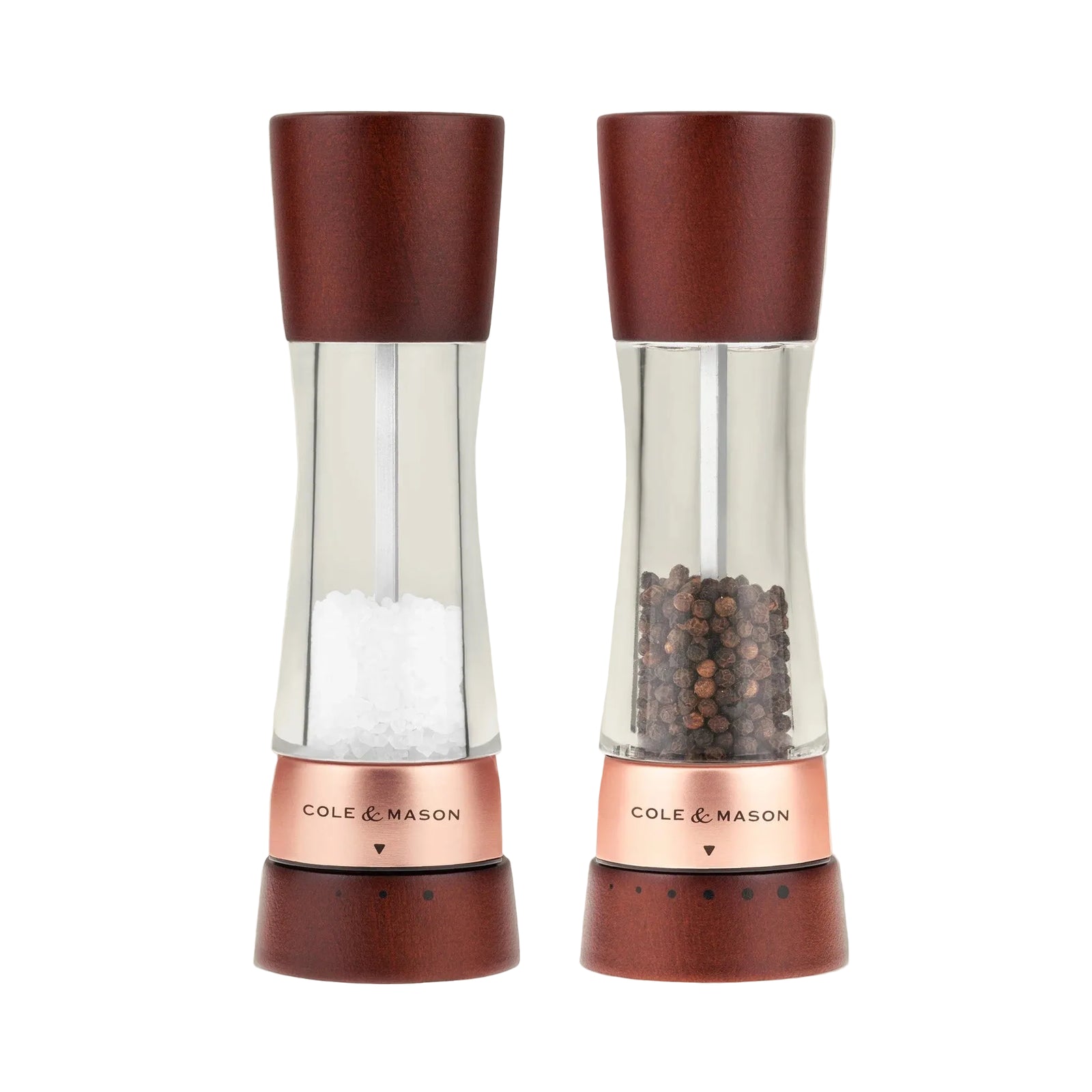 Cole & Mason Derwent Salt & Pepper Mills - Chestnut Rose Gold