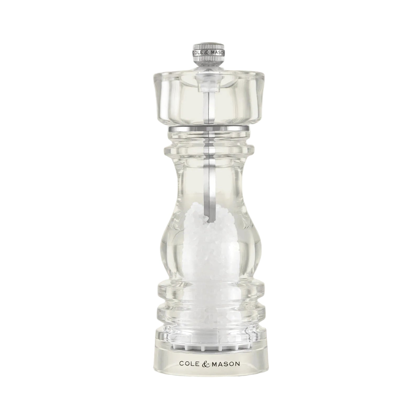 Cole & Mason London Acrylic 7" Salt Mill