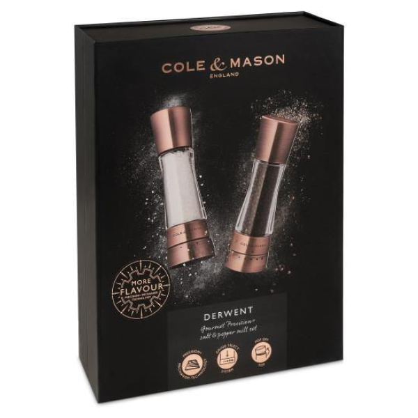 Cole &Mason Salt and Pepper Mill Gift Set Derwent - Copper