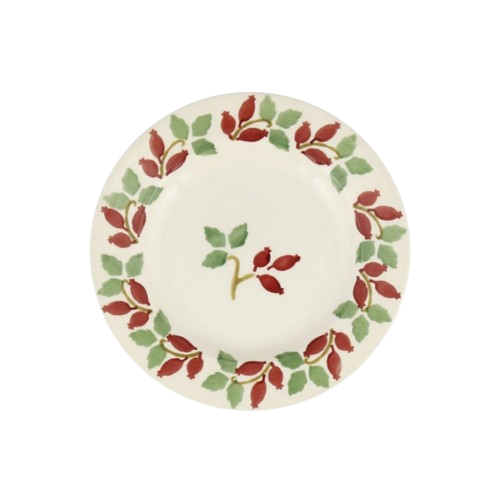 Emma Bridgewater 6 1/2 Inch Plate - Folk Rosehip