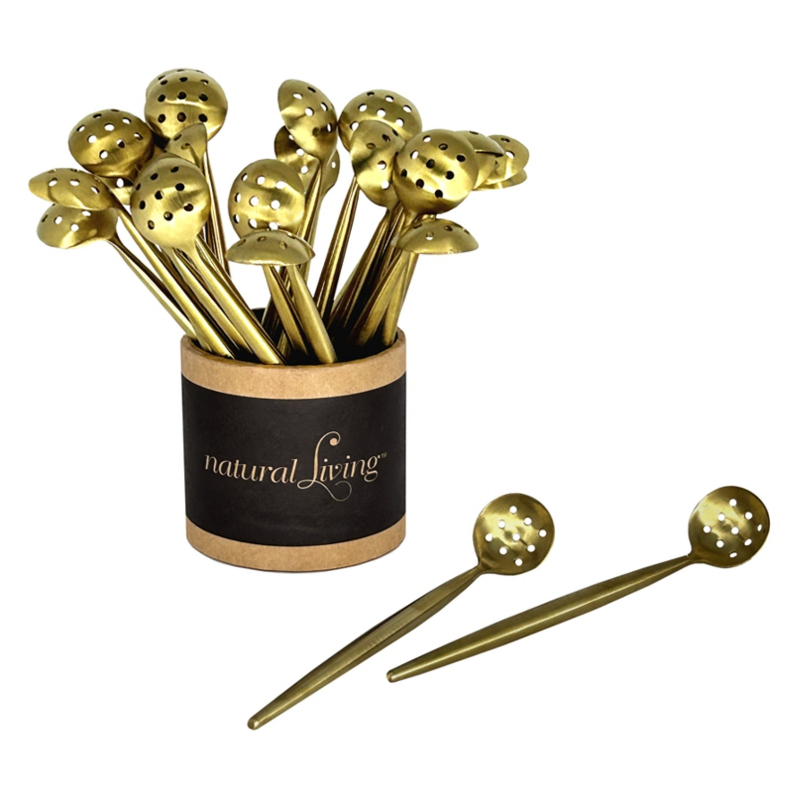 Natural Living Gold Olive Spoon