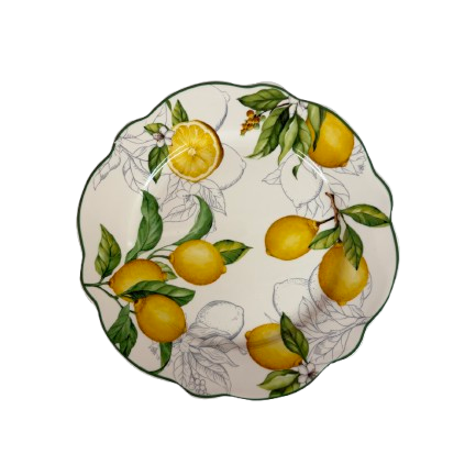 Sara Cucina Side Plate - Fresh Lemons