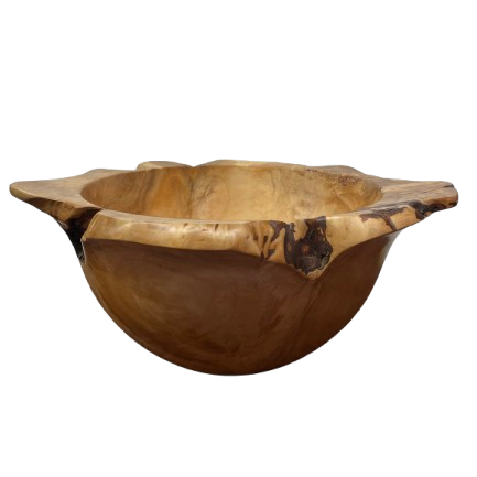 Michael Sbrocca Salad Bowl - Maple Burl 18"