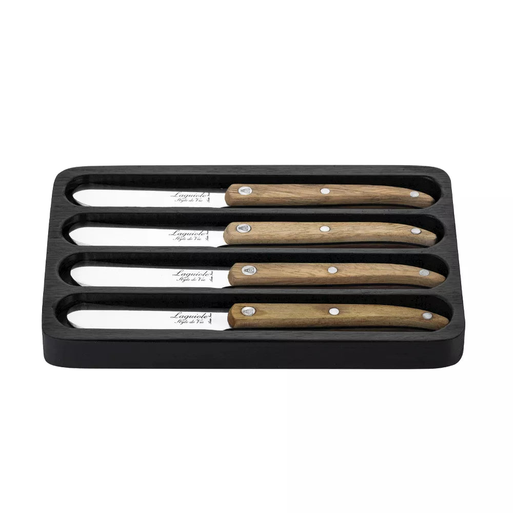 Laguiole - Oak Butter Knives (4pc)