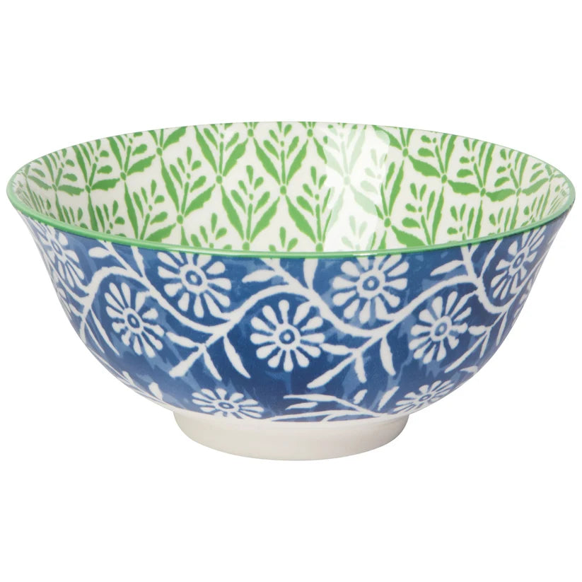 Danica Bowl - Green Leaf, 6"