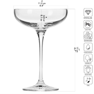 Krosno Champagne Coupe Glass (Set of 6))