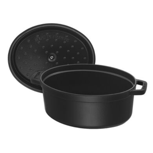 Staub Oval Cocotte 7Qt -Black