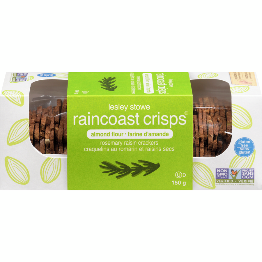 Raincoast Crisp Gluten Free Crackers - Rosemary Raisin