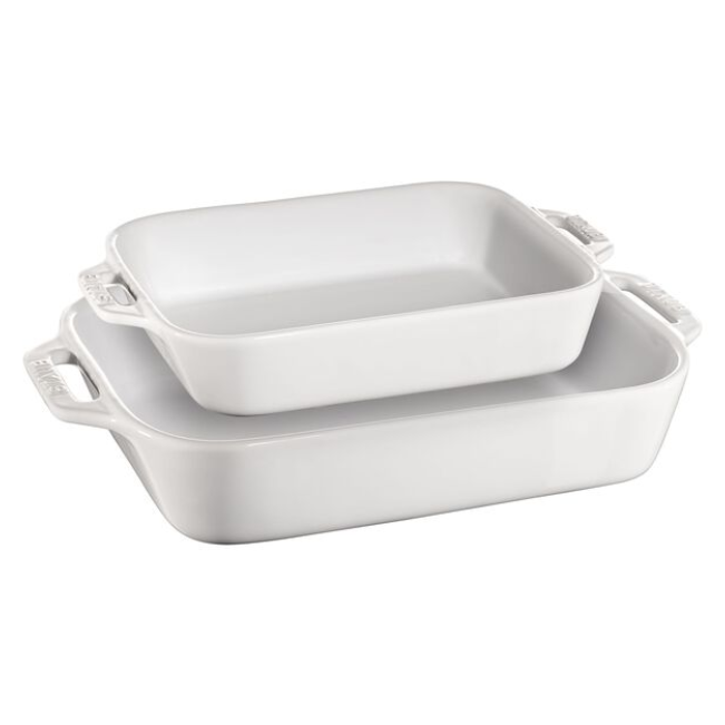 STAUB Ceramic Rect Baker White