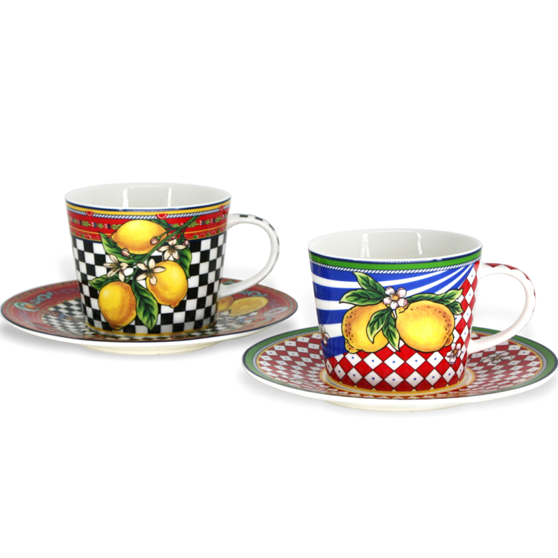 Cappucino Cup & Saucer Set (Set of 2)