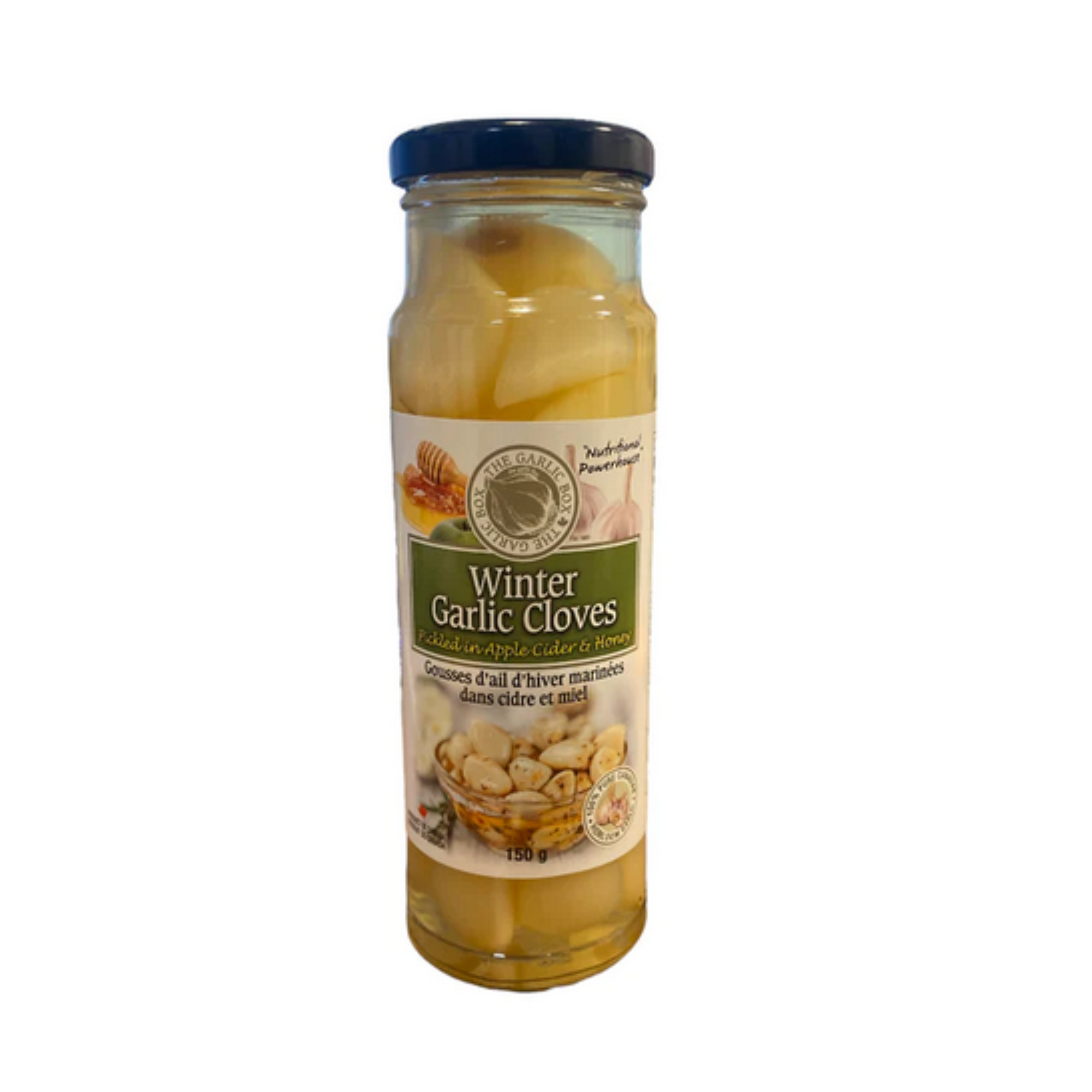 The Garlic Box Winter Garlic Cloves Pickled in Apple Cider Vinegar & Honey