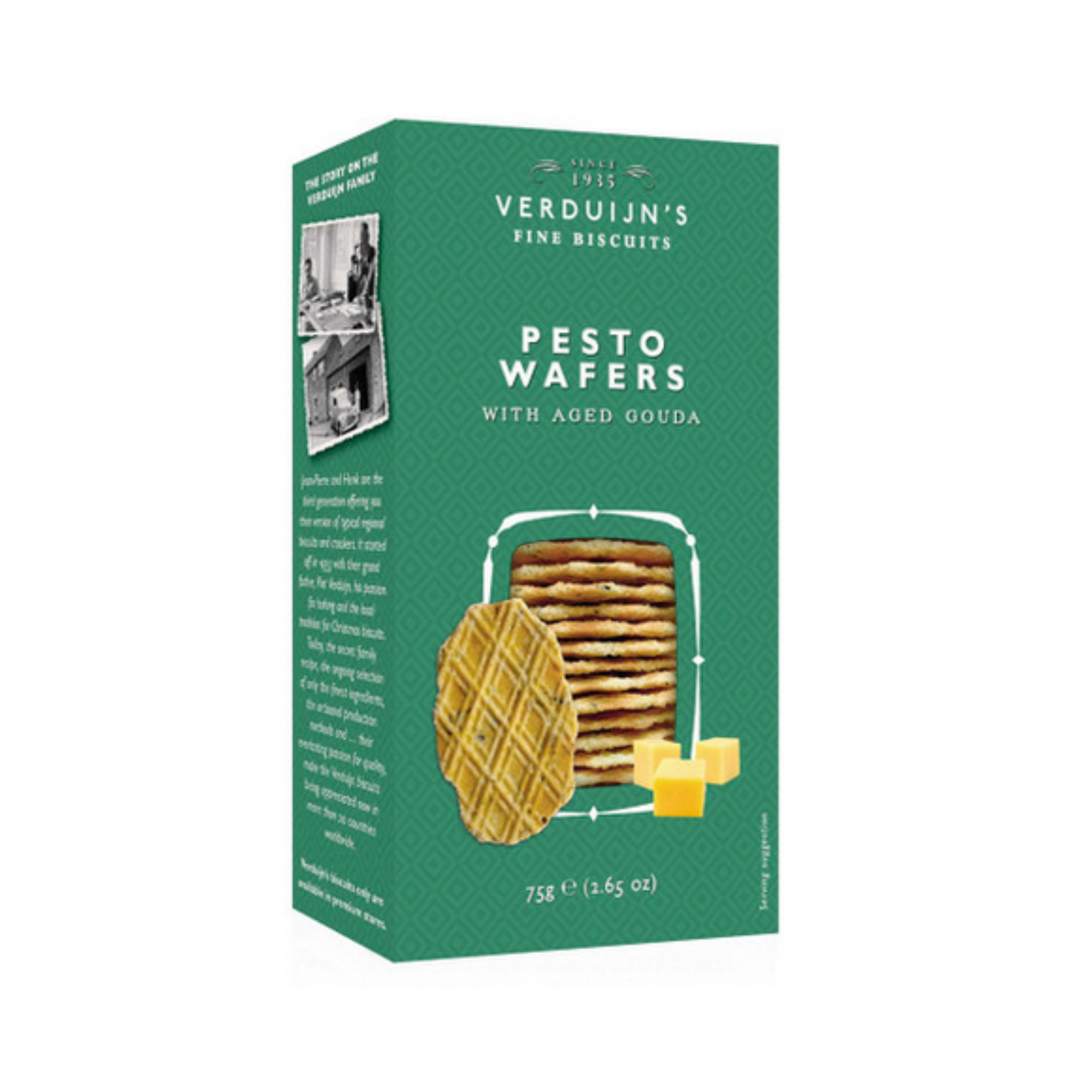 Verduijn's Pesto Wafers with Aged Gouda