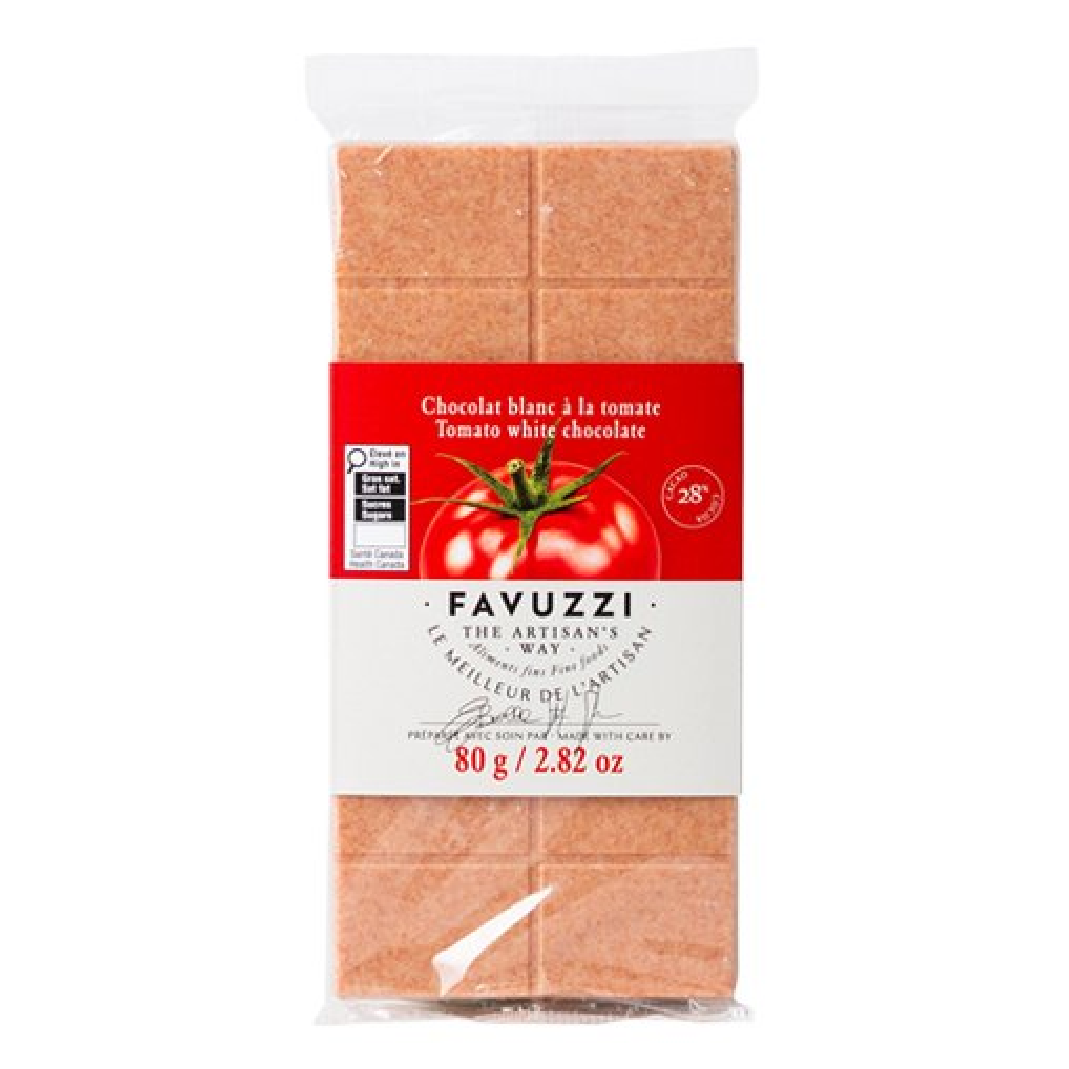 Favuzzi White Chocolate Bar with Tomato