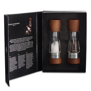 Cole & Mason Salt/Pepper Mill Gift Set Derwent - Forest Wood