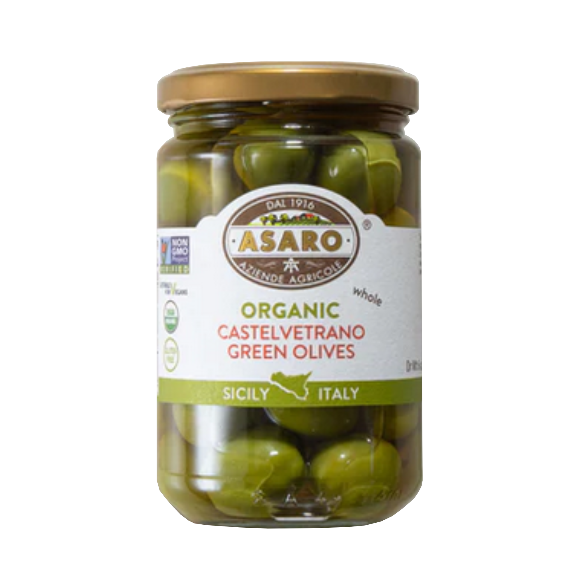 Asaro Organic Castelvetrano Green Olives