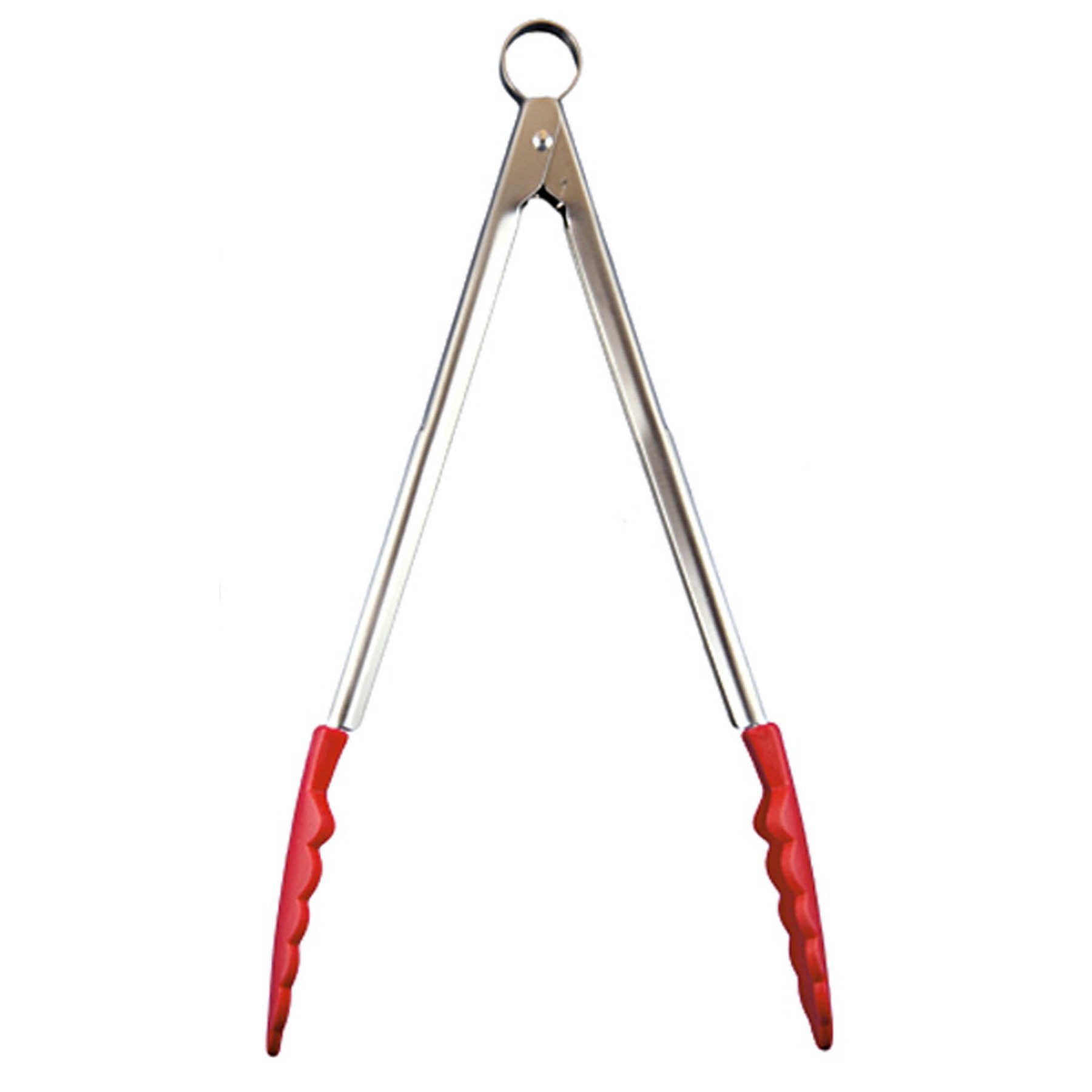 Cuisipro Red Silicone Locking Tongs 9.5"