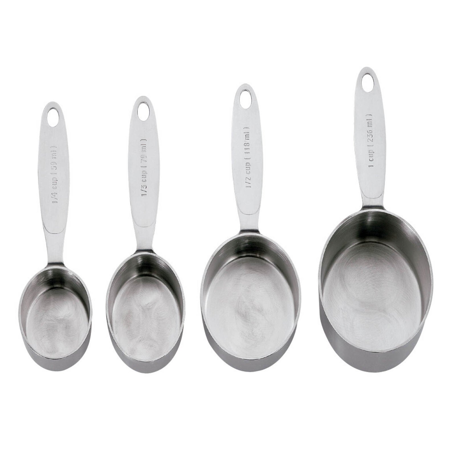 Cuisipro Stainless Steel Measuring Cup Set (4 pc)
