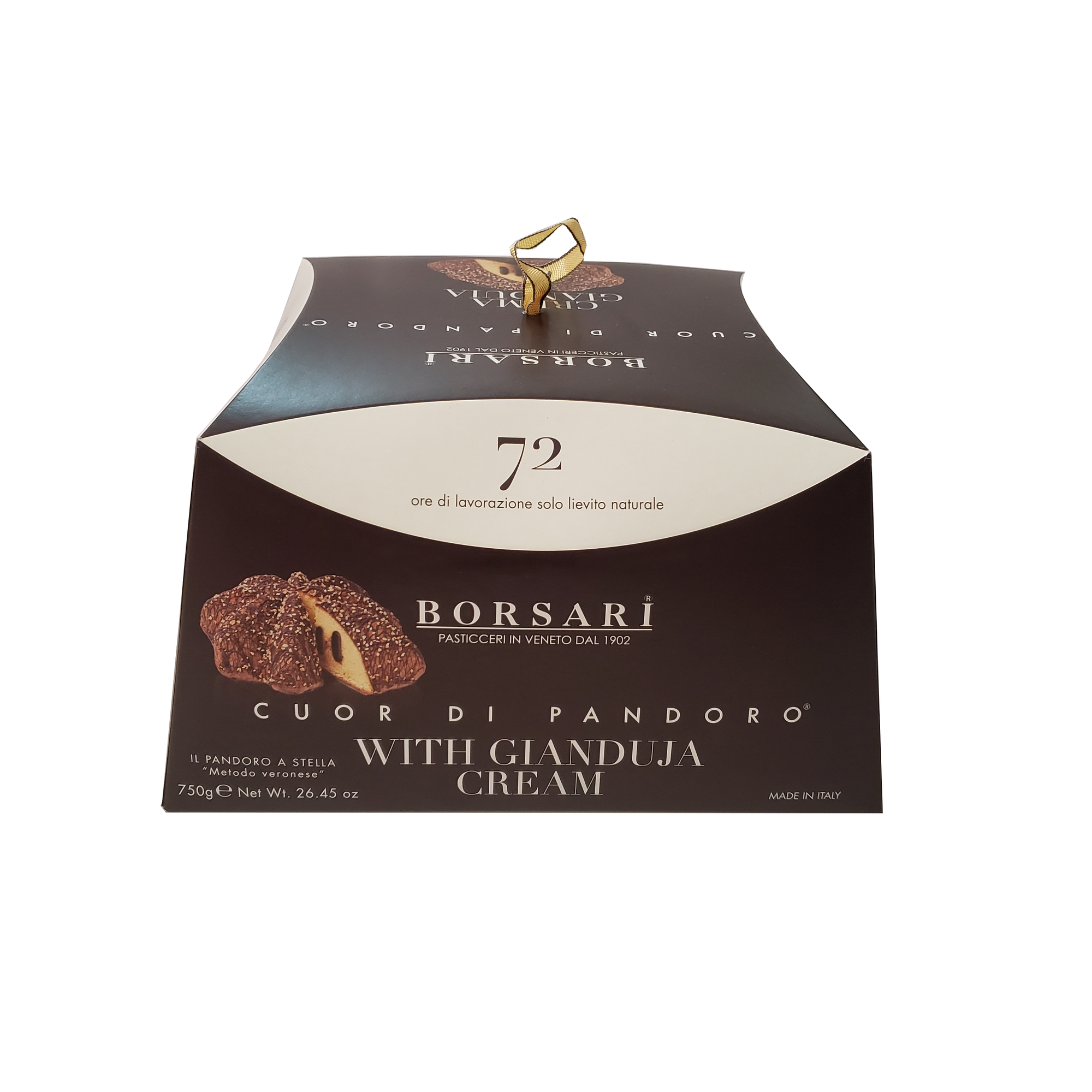 Borsari Star Shaped Cuor Di Pandoro Pannetone with Gianduja Cream