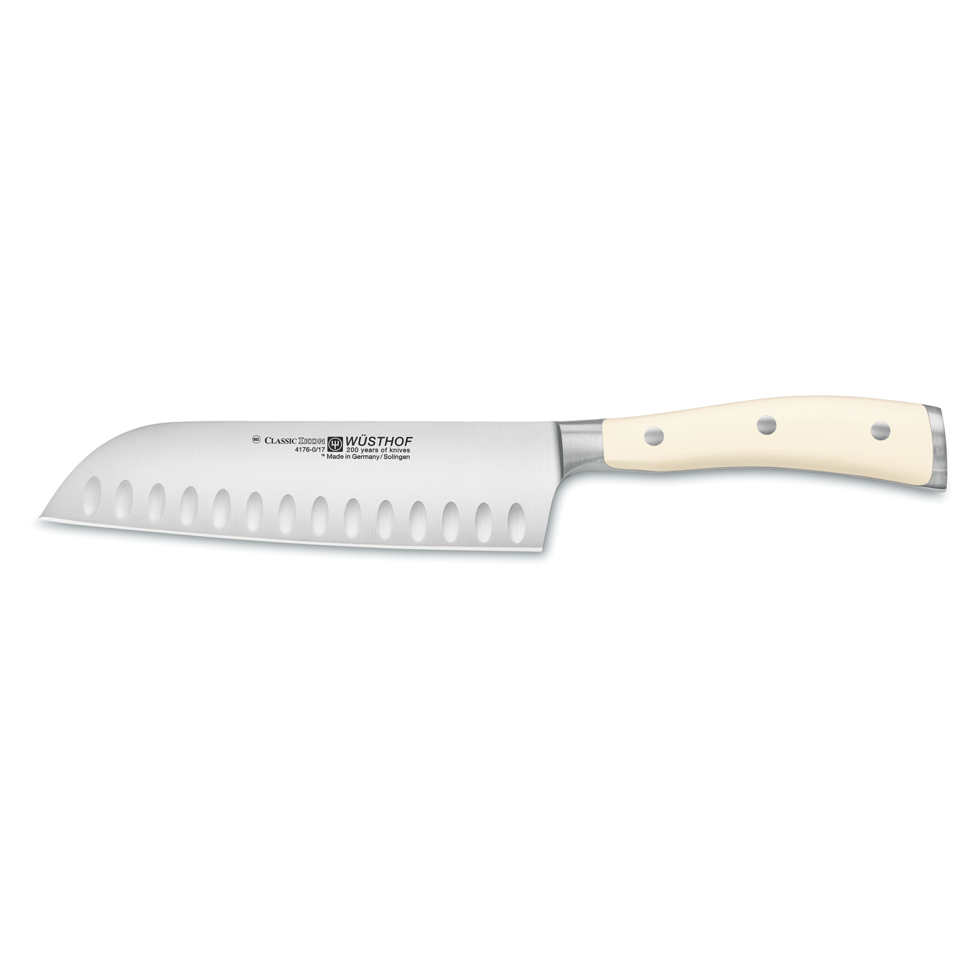 Wusthof Santoku Knife Classic Ikon 7" White