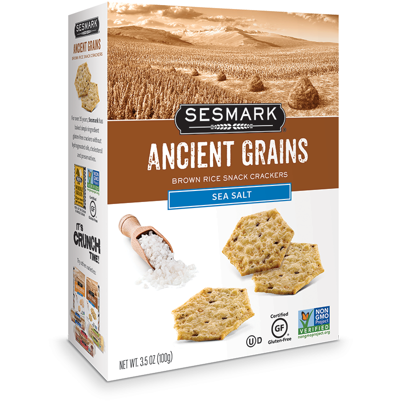 Sesmark Crackers Ancient Grains - Sea Salt