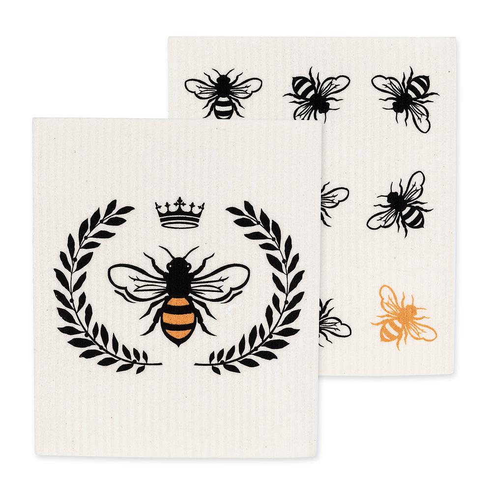 Abbott Swedish Dish Cloth - Bees (Set of 2)