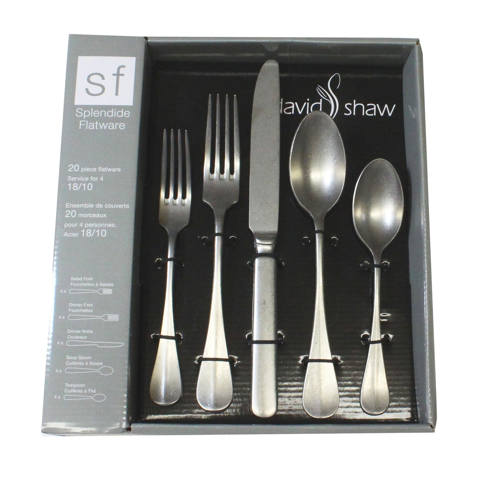David Shaw Antique Flatware 20pc. set