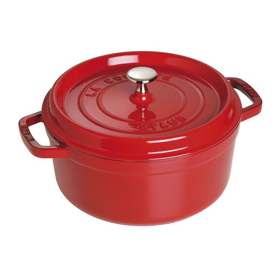Staub Round Cocotte 5.5Qt - Cherry