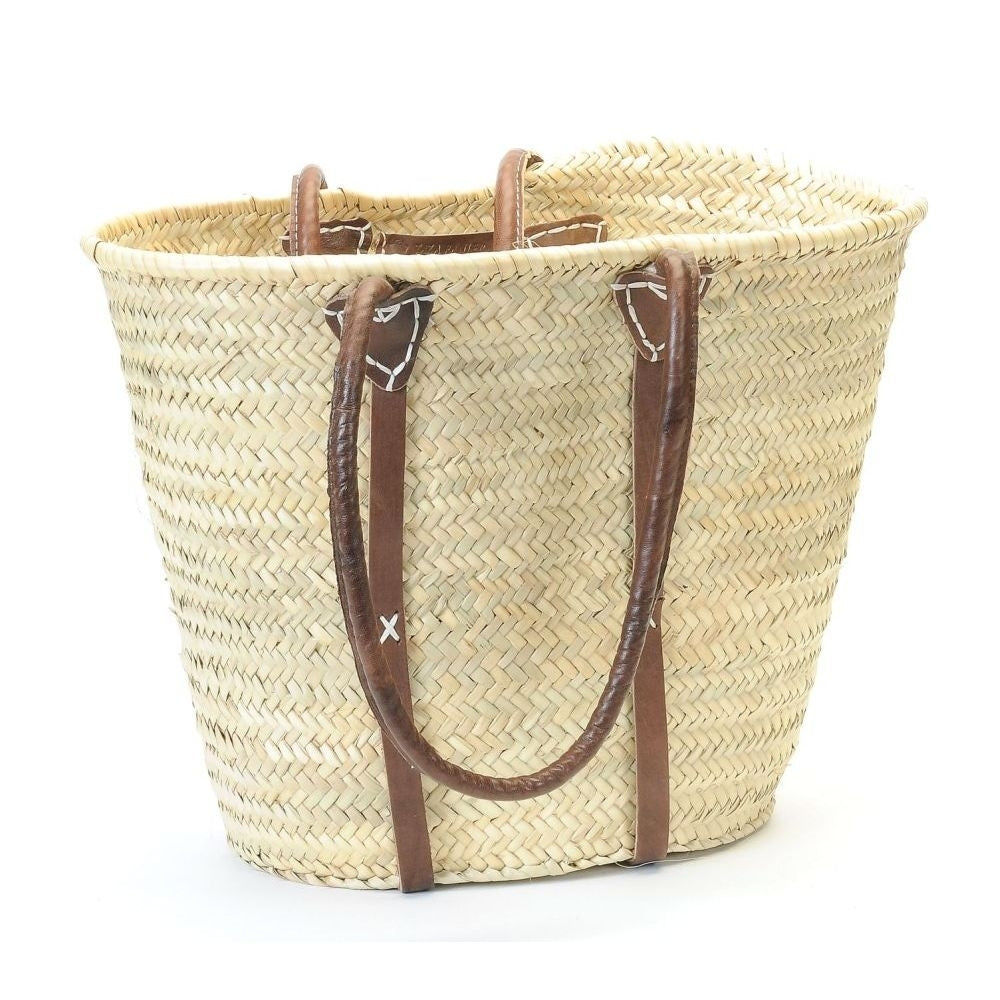French Market Basket with Shoulder Straps