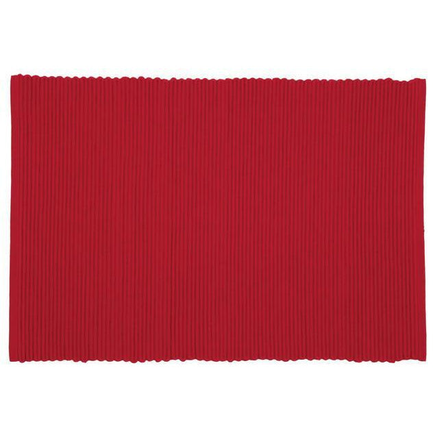 Danica Placemat Ribbed - Red