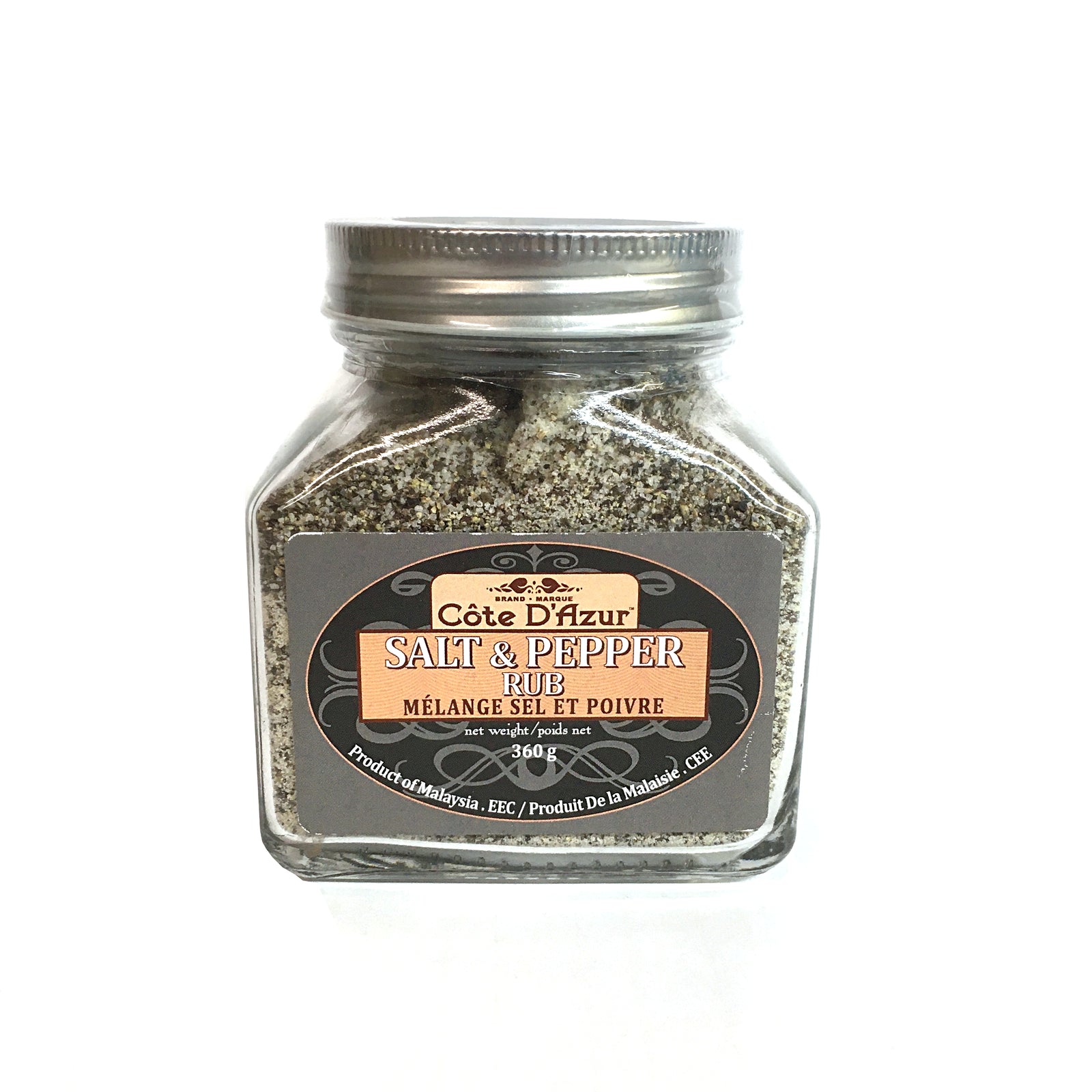 Cote d'Azur Rub Salt & Pepper 360g