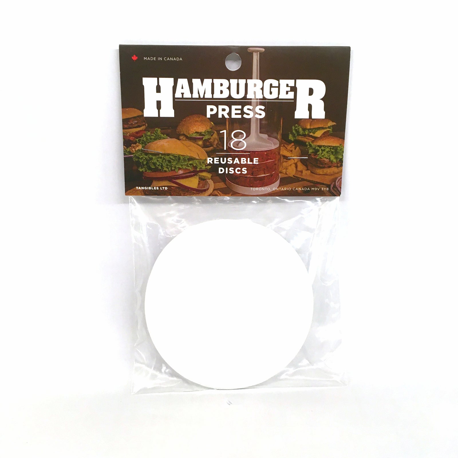 Tangibles Hamburger Press Reusable Discs