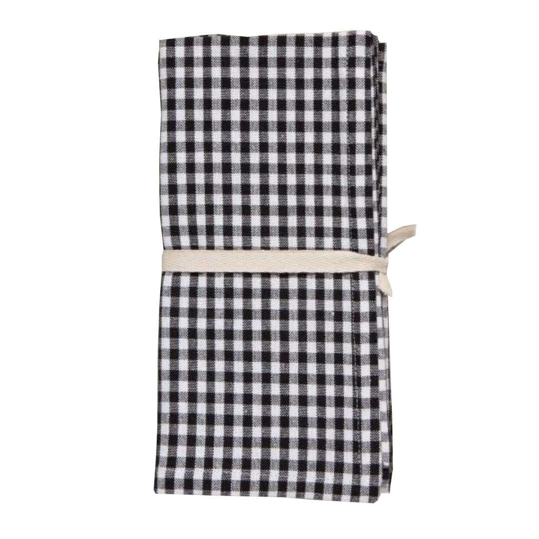 Danica Napkins Black Gingham (Set of 4)