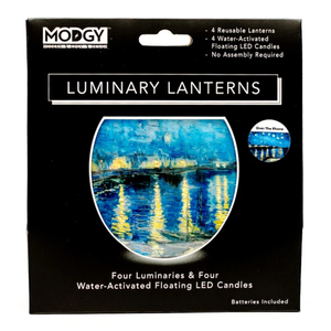 MODGY Luminary Lanterns - Starry Night Over the Rhone (Set of 4)