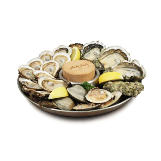 Swissmar Shucker Paddy Oyster Tray 2-in-1 Set