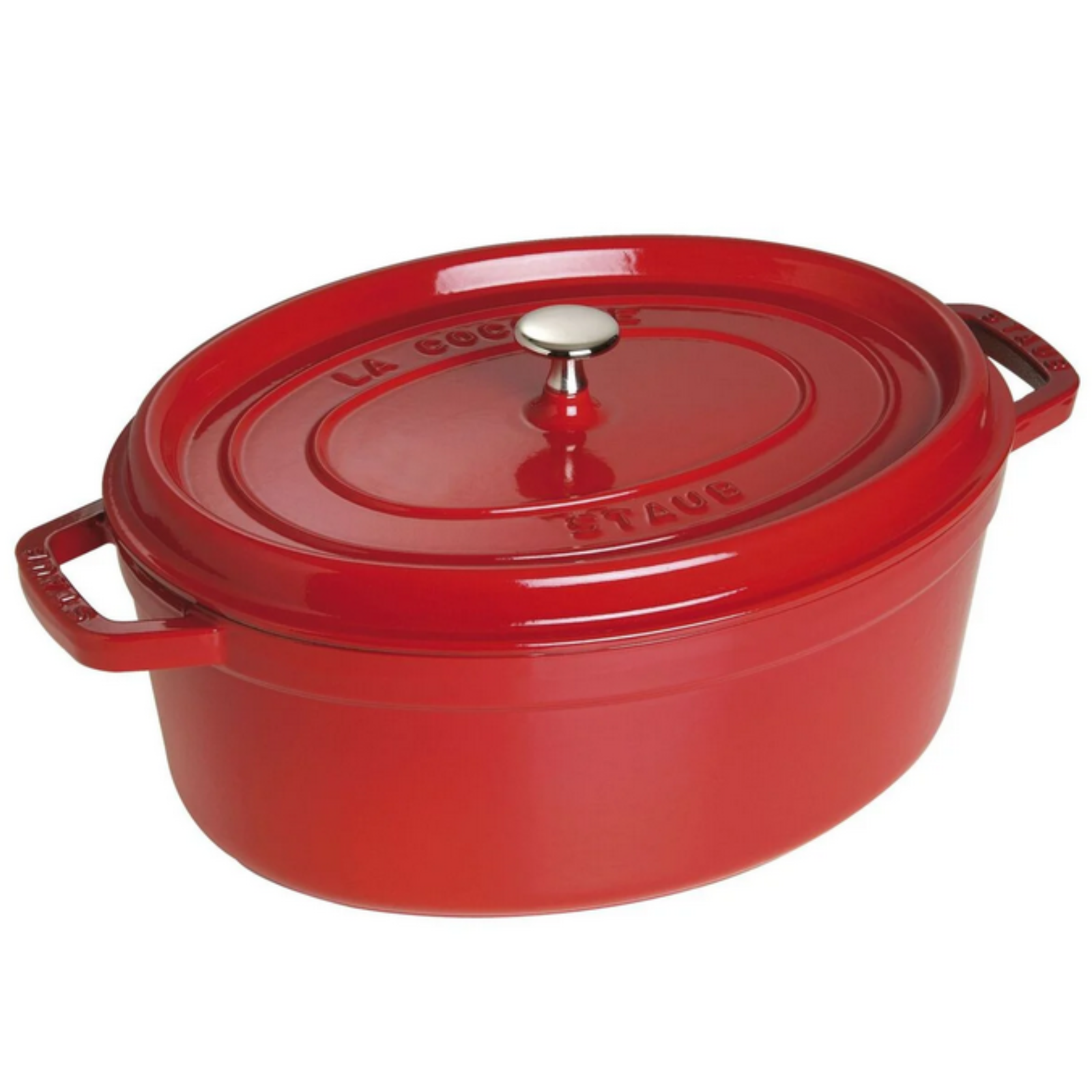 Staub Oval Cocotte 5.75Qt -Cherry