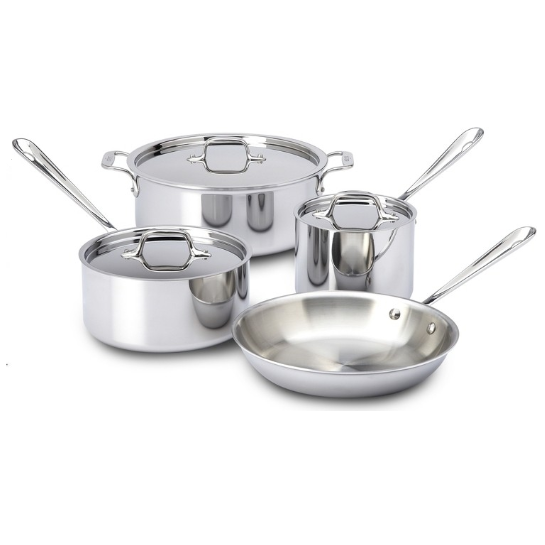 All-Clad D3 Stainless Steel 7-Piece Set