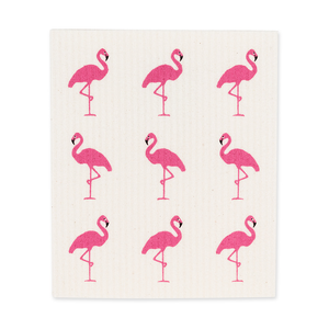 Swedish Dish Cloth Set - Flamingo