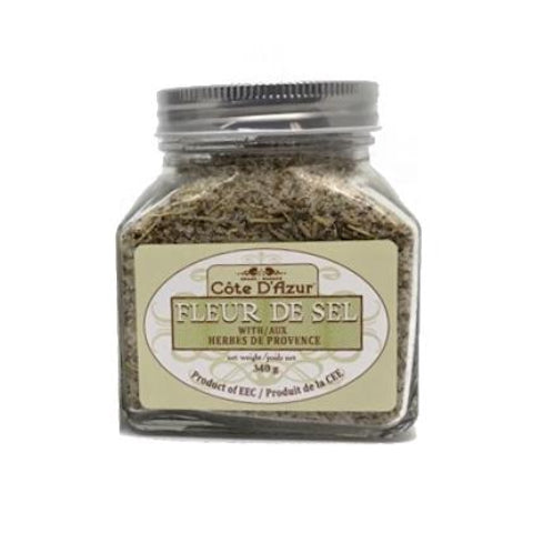 Cote d'Azur Sea Salt Fleur de Sel with Herbes de Provence 340g
