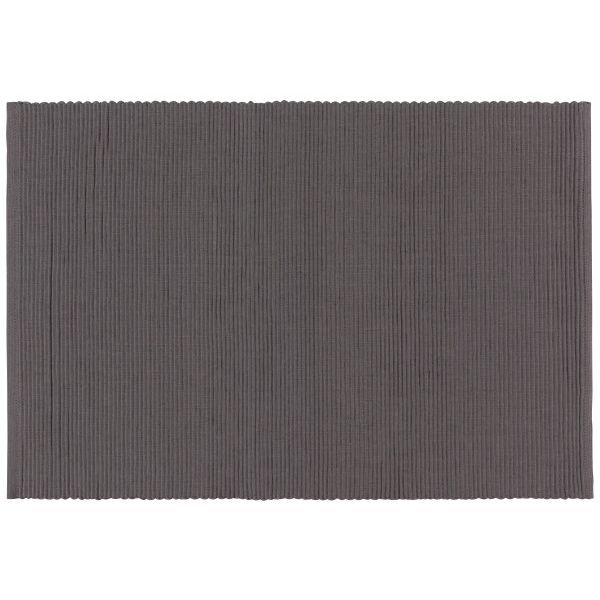 Danica Placemat Ribbed - Charcoal