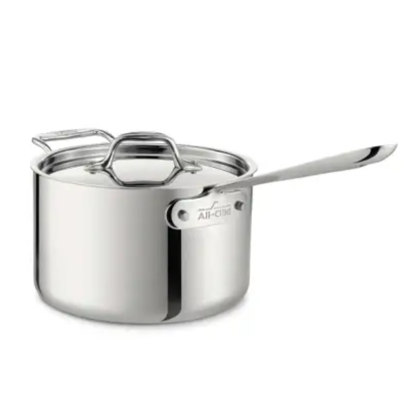 All-Clad D3 4Qt Sauce Pan with Lid