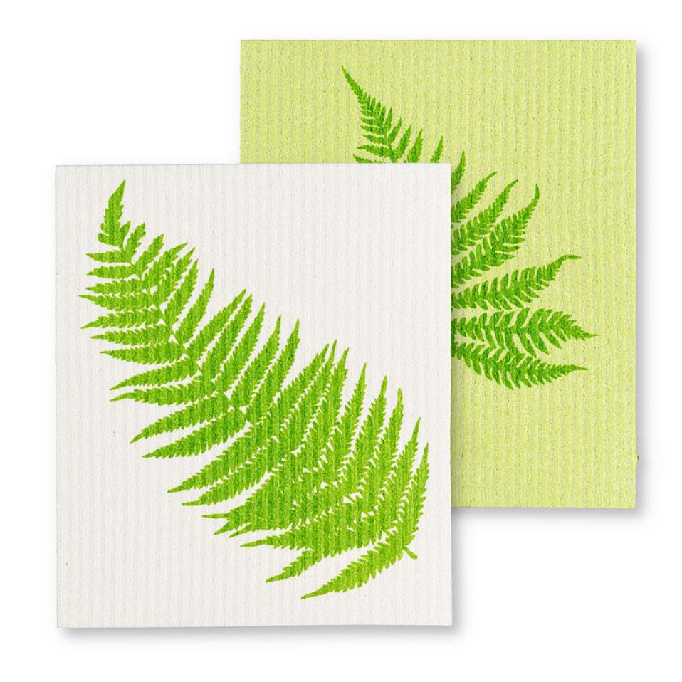 Abbott Swedish Dish Cloth - Fern Leaves (Set of 2)